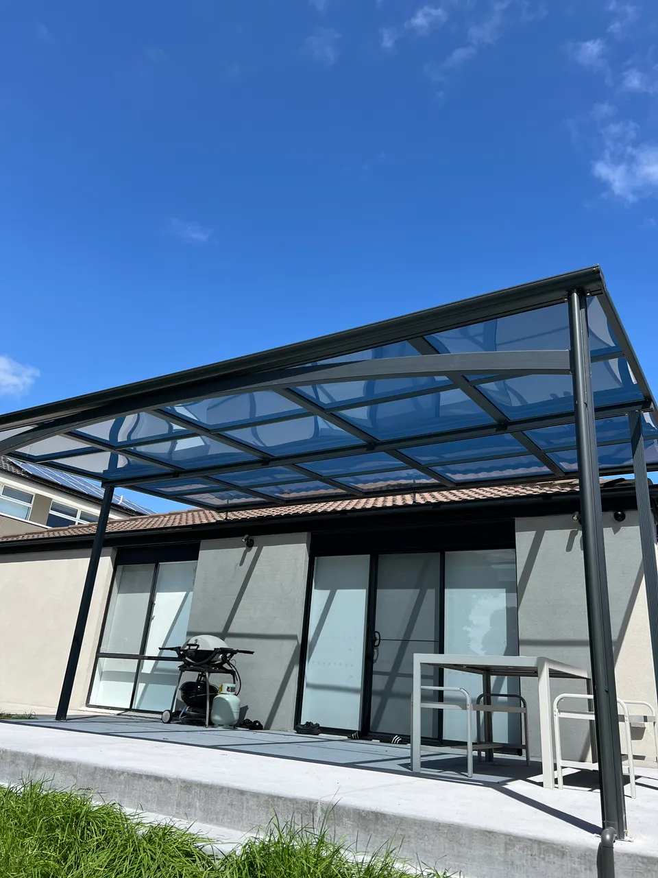 Clearview patio roof with open natural light