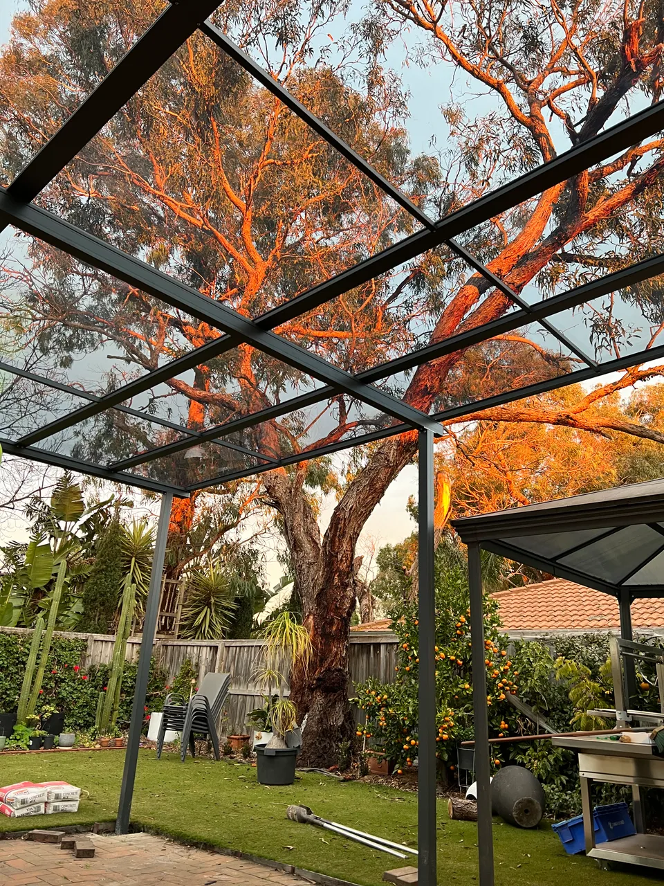 Clearview patio detail with bright natural light