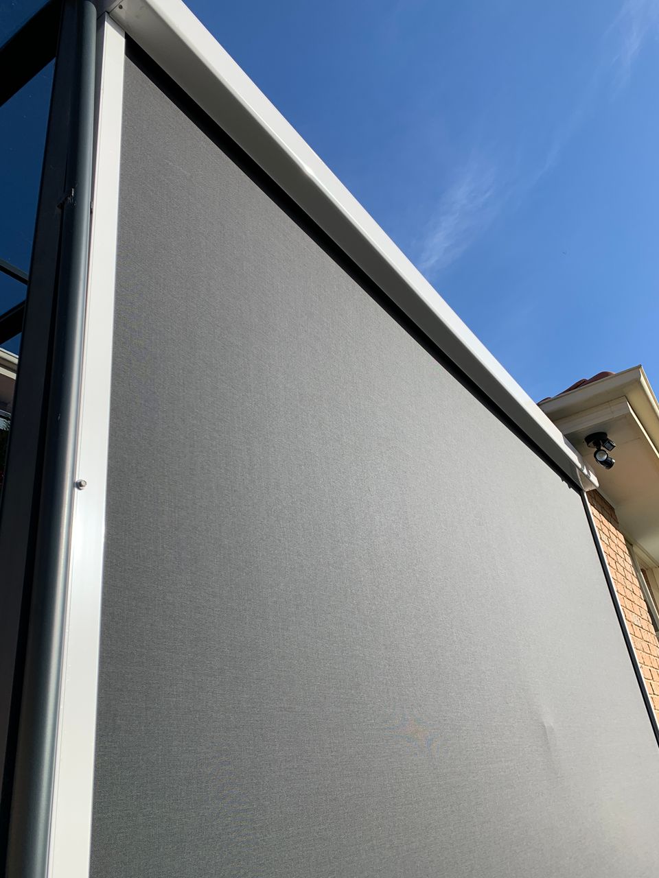 Outdoor blinds suited to a more exposed pergola side