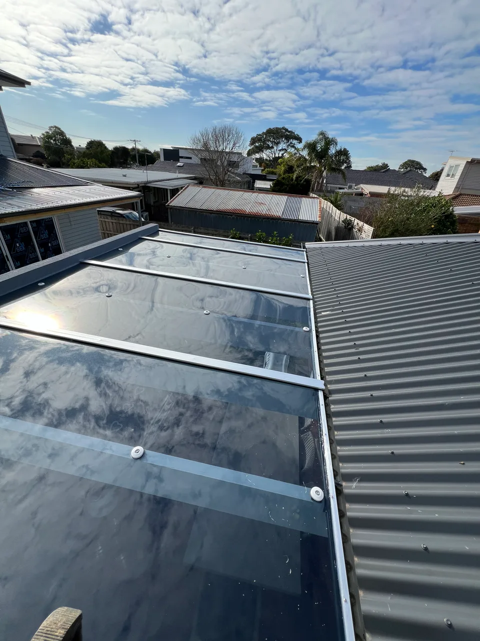 Clearview patio installation illustrating the guide topic